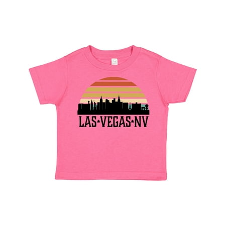 

Inktastic Las Vegas Nevada Skyline Retro Gift Toddler Boy or Toddler Girl T-Shirt