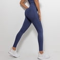 thumbnail image 2 of Pantalones de yoga elásticos de cintura alta para mujer - Leggings opacos con cintura en forma de V y efecto fruncido en los glúteos, 2 of 7