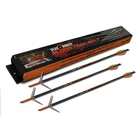 Dead Ringer Blood Trail Bolt and Broadhead Package Includes Three 20 Inch Bolts Three 100 Grain Super Freak Extreme Broadheads & Three 100 Grain Field Tips