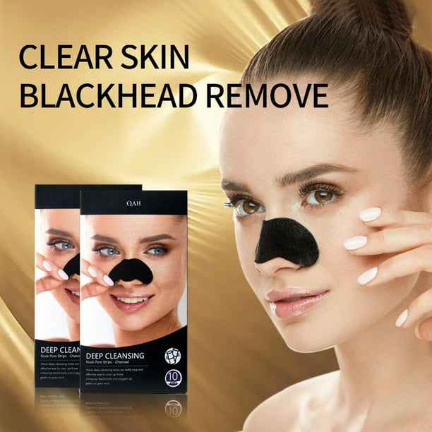Fiudx Mascarilla de Carbón para Nariz, Limpiadora Profunda para Eliminar Puntos Negros, Tratamiento para Cerrar Los Poros, Solución Hidratante Peel-Off, Rutina de Cuidado Facial, para Todo Tipo de Pi