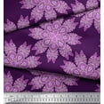 thumbnail image 3 of Soimoi Tissu Satin Modal Mandala Imprimé Décoratif par la Cour 42 Pouces de Large, 3 of 3
