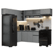 thumbnail image 1 of Cocina Integral Completa Modular Madesa Nice 405cm Gris, 1 of 10