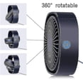 thumbnail image 2 of Mini ventilador de escritorio USB, rotación 360, portátil azul ER, 2 of 5