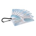 thumbnail image 2 of Quzzie 6 Pieces Fly Fishing Knot Cards Tying Guide Cards with Mini Carabiner Easiest PVC Angling Instructions Reference Card Set Suitable for Beginners, 2 of 8