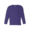 thumbnail image 2 of Rabbit Skins 5.5 oz Jersey Long-Sleeve T-Shirt (3311) Purple, 5-6, 2 of 3