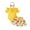 Yellow, variant on Utlike Girls Clothing Set Infant Ruffles Romper Newborn Bodysuits Floral Skirts Headbands Set Sweet Girl Skin Friendly Outfits Size 9 Months-12 Months