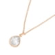 thumbnail image 2 of Collar para Mujer con Cristal Fino Europeo en forma de Gota– Bañado en Oro Rosa 14k- Collar Elegante y Brillante-Collares de Mujer de Moda- Joyería para Mujer de Moda- Regalo especial Ortiz Espinosa Temporada, 2 of 3