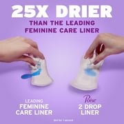 Poise Daily Incontinence Panty Liners, 2 Drop Very Light Absorbency, Long, 81 Count