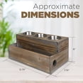 thumbnail image 4 of Wooden Hair Dryer Holder – Hair Tools and Styling Supplies Organizer and Storage for Vanity and Bathroom - Natural Elegant Design - Multi-Functional Caddy for Accessories, Makeup, Toiletries, 4 of 7