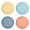 Round, variant on 4 Pcs Lightweight Unbreakable Plates Reusable Dishwasher Microwave Safe Dinner Plates Colorful Everyday Square Round Plates for Kitchen Camping