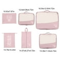 thumbnail image 3 of CxhicLuv 6-Set Travel Packing Cubes 16.5×12.6 Inch Breathable, Foldable, Organized – Luggage Organizer Bags for Clothes & Accessories, Ideal for Long Trips, Suitable for Travel Lovers, Pink, 3 of 6