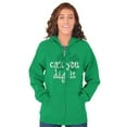 thumbnail image 3 of Gardener Can You Dig Gardening Humor Zip Hoodie Sweatshirt Women Brisco Brands S, 3 of 6
