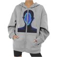 thumbnail image 1 of Chaqueta con capucha Punk suelta con cremallera y estampado de Halloween para mujer, abrigo, sudaderas con capucha, abrigo Pompotops qwe15510, 1 of 8
