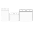 thumbnail image 3 of Plertrvy-4.7X4.7X0.4In Badge Holder Waterproof Card Pvc Transparent Soft Card Holder-10Pcs Card Sleeve Card Pvc Transparent Soft Card Sleeve Exhibition Card Work Card Student Card Sleeve Lanyard-Clear, 3 of 3