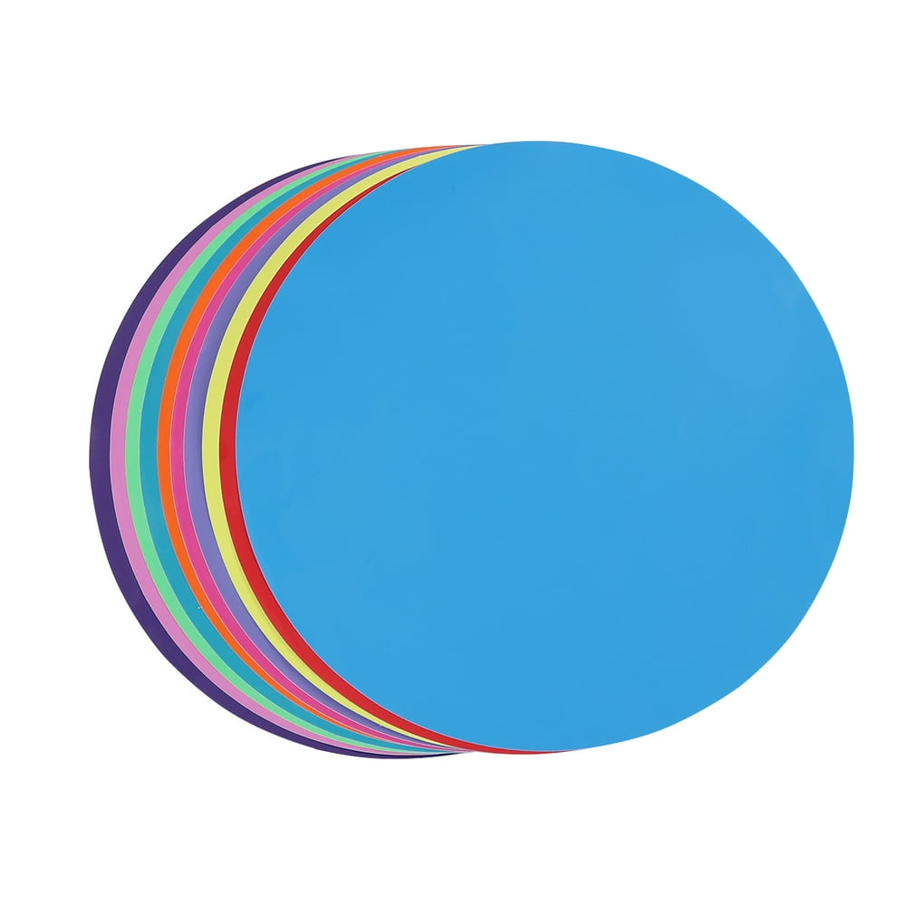 OUNONA 10pcs Colorful Dry Erase Circles Whiteboard Marker Removable Vinyl Dot Wall Decal Pops