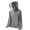 Shirts-Gray, variant on Mens Hooded Sun Shirt Quick Dry UPF 50+ Full Zip Long Sleeve Lightweight Tops Breathable Face Cover Jacket Outdoor Fishing Hiking Running Tops Gray XS