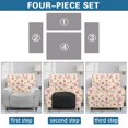 thumbnail image 6 of Binienty Butterfly and Cherry Furniture Protector Cover with High Elastic, 4 Pack Recliner Chair Covers Couch Chair Cover for Kids Pet Single Reclining Chair, 6 of 8