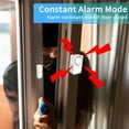 thumbnail image 3 of Greencycle Window Alarm Sensors,Sliding Door Alarms when Opened,Alarm Door Left Open,Door Alarm Delay,110dB Loud Alarm,Easy Installation,4 Alarm Modes,Suitable for Fridge, Dormitory,Home,Shop,8PK, 3 of 7
