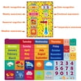 thumbnail image 1 of Calendario magnético diario para niños Clima Estaciones Fechas Estados de ánimo Emociones Juguetes de aprendizaje preescolar, 1 of 8
