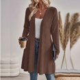 thumbnail image 2 of Enjoytime Cardigan for Women Open Front Long Sleeve Long Cardigans Fall Winter Warm Cozy Casual Ribbed Knit Sweater Coat, 2 of 5