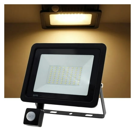 

LED FloodLight PIR Motion Sensor LED Flood Light IP66 Waterproof Spotlight Wall Outdoor Lighting White Warm White
