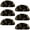 Multicolored 1, variant on PhooArto 6 Pcs Cup Drawer Pulls, Beach Sunset Blue Water Shell Shape Handles Cabinet Knobs for Dresser Cupboard Closet Wardrobe with Screws