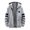 Gray, variant on Men's Long Sleeve Shearling Mid-Length Hooded Jacket Stripes Leisure Patchwork Knitting Cardigan Sweater Coats