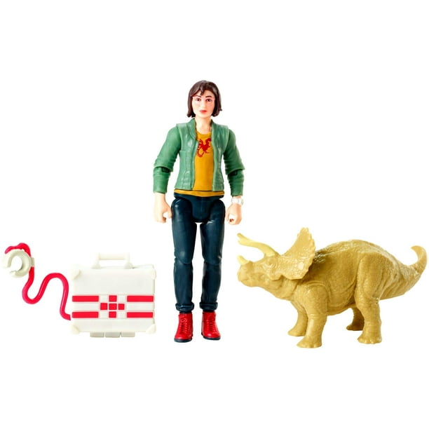 Figura de acción MATTEL Jurassic World Zia & Triceratops