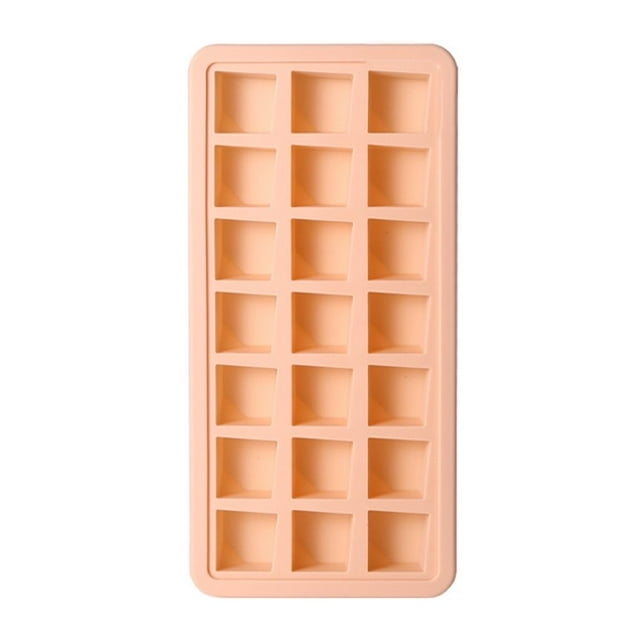 OUSITAID Ice Cube Tray Heart Shape Food-grade Silicone 21 Grids Large Capacity Ice Tray Mold for Bar