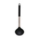 thumbnail image 2 of Cuchara sopera de plástico con mango de acero inoxidable | Cuchara para revolver de 31 cm de largo para cocinar | Utensilios de cocina negros, rojos y grises para sopa, salsa y arroz, 2 of 6