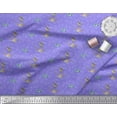 thumbnail image 2 of Soimoi Purple Velvet Fabric Arrow & Reindeer Kids Print Fabric by the Yard 60 Inch Wide, 2 of 3