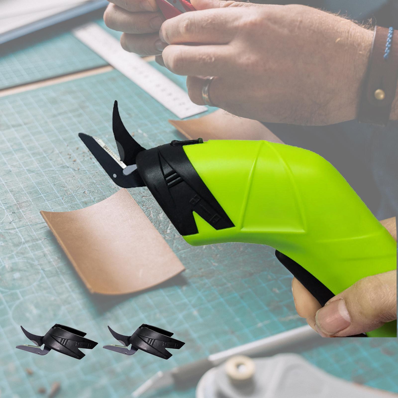 Wxqbjtam Fabric Cutter Cardboard Cutting Fabric Shears Cutting Tool Electric Scissors for Tungsten Steel 3Head