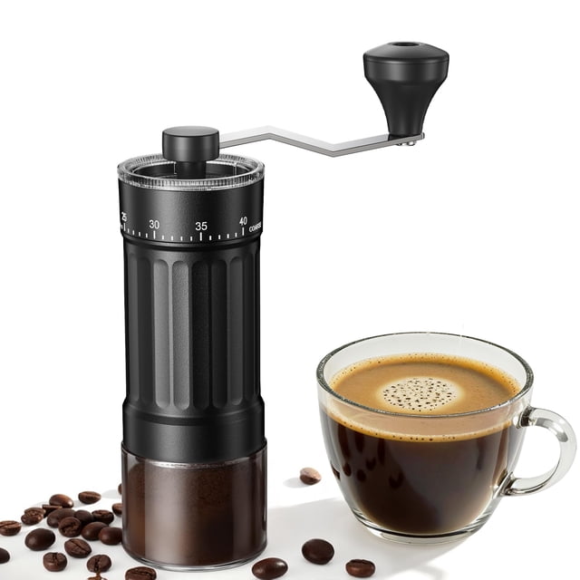 Molinillo de café manual CEVING Mini, 30 g, capacidad 40 ajustes