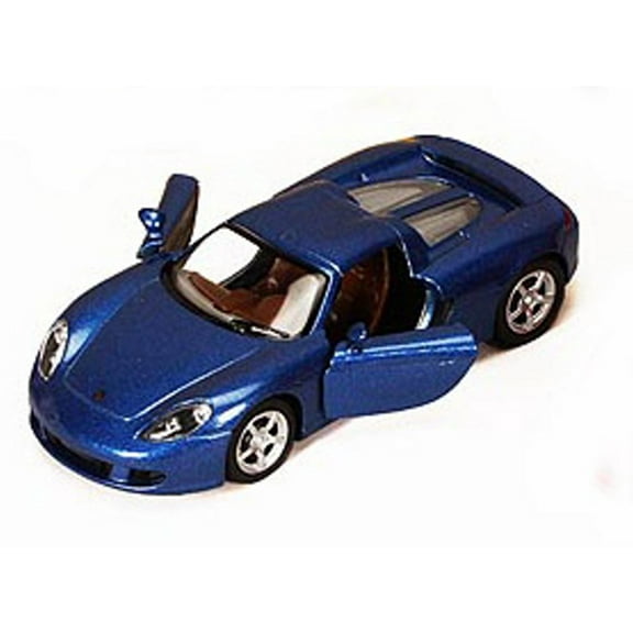 Porsche Carrera GT, Blue - Kinsmart 5081D - 1/36 scale Diecast Model Toy Car (Brand New, but NOT IN BOX)