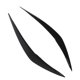 thumbnail image 2 of 1 Pair Headlight Eyebrow Left Right Front Headlamp Eyelid Cover Trim Fit for 1 Series F20 Facelift 2015 to 2019 Glossy Black, 2 of 5