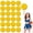 Gold+Gold, variant on Cheerleading Poms 24 Pcs Four Finger Handle Handheld Pompoms for Sports Team Cheer Spirit Games Dance Party Adults