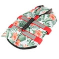 thumbnail image 2 of ZOUSSIQI Dog Life Jacket Hawaiian Style Reflective Stripe Loop and Hook Design Superior Buoyancy Pet Life Preserver for Emergency S CW116#059, 2 of 13