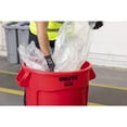 thumbnail image 4 of Rubbermaid Brute - Corbeille à Papier - Ronde - 32 gal - Poignées - Polyéthylène Basse Densité (LLDPE) - Rouge, 4 of 5