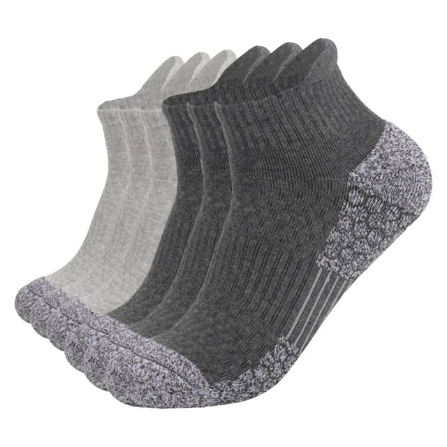 WEAIXIMIUNG Chaussettes pour Tout-Petits Filles 3T Femmes Lot de 6 Chaussettes Épaissies à Base en Serviette Chaussettes de Randonnée Absorbant la Sueur Mi-Mollet Chaussettes de Sport de Course