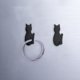 thumbnail image 5 of Ganchos adhesivos con forma de cola de gato para colgar en la pared, resistentes, sin necesidad de taladrar, para llaves, estilo carrito de metal con ruedas, para cocina, baño, puerta,, 5 of 9