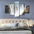 thumbnail image 4 of TISHIRON 5PCS Framed Waterfalls Theme Canvas Wall Art Set,60"x40" River Waterfall Landscape Wall Canvas Art Decor, 4 of 7