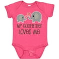 thumbnail image 3 of Inktastic My Godfather Loves Me Godson Boys or Girls Baby Bodysuit, 3 of 5