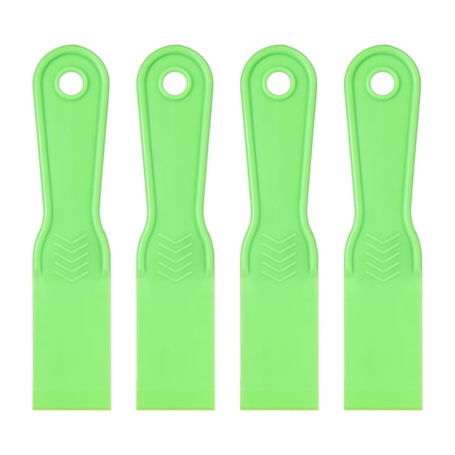 Uxcell 4pcs Putty Scraper 1.5" Plastic Flexible Tool for Pasting Plaster Repairing Walls