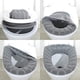 thumbnail image 5 of Paquete de 3 cojines para baño, fundas para asiento de inodoro suaves, cálidas y cómodas y lavables, 5 of 6