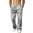 thumbnail image 3 of Mens Camo Sweatpants Open Bottom Baggy Joggers Pockets Elastic Waist Running Workout Casual Pants, 3 of 7