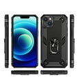 thumbnail image 2 of For iPhone 14 Case ,Heavy Duty Shockproof Body Phone Cover Built in Metal Rotated Magnetic Ring Holder Kickstand,Dustproof,Anti-Scratch,Dual Layer Military-Grade Drop protection,Black, 2 of 8