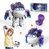 Super Wings Toys, Equipment Upgraded- Hightech Astra 5 " Transformer Toys,Transforming from Toy Jet to Robot Action Figure, Airplane Toy for Kids 3-5 Years Old, Birthday Party Supplies for Kids