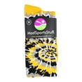 thumbnail image 2 of Crazy Tie Dye Socks Over the Calf (Black/Gold/White, Large), 2 of 2