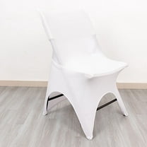 BalsaCircle White Premium Spandex 3 Way Open Arch Stretchable Folding CHAIR COVER Party Events Decorations Supplies