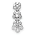 thumbnail image 1 of FB Jewels 14K White Gold .01 Carat Diamond Flowers Pendant, 1 of 1